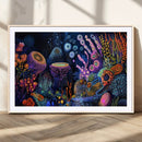 Vibrant Neon Coral Reef Wall Art Canvas Print, Colorful by MyGreatCanvas | Canvas Wall Art Prints | Photo Prints & Wall Decor