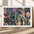 Colorful Desert Bloom Wall Art Canvas Print, Vibrant Cacti by MyGreatCanvas | Canvas Wall Art Prints | Photo Prints & Wall Decor