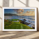 Coastal Golf Course Wall Art Canvas Print – Sunset with by MyGreatCanvas | Canvas Wall Art Prints | Photo Prints & Wall Decor