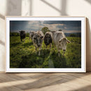 Grazing Cattle Herd Wall Art, Green Pasture Livestock Canvas by MyGreatCanvas | Canvas Wall Art Prints | Photo Prints & Wall Decor