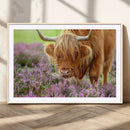 Highland Cow Wall Art Canvas Print, Rustic Brown Cow Grazing by MyGreatCanvas | Canvas Wall Art Prints | Photo Prints & Wall Decor