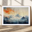 Warm Clouds Abstract Mountain Wall Art, Modern Landscape by MyGreatCanvas | Canvas Wall Art Prints | Photo Prints & Wall Decor