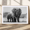 Elephant Family Africa Wall Art Canvas Print by MyGreatCanvas | Canvas Wall Art Prints | Photo Prints & Wall Decor