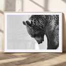 Black and White Grizzly 399 Bear Canvas Print Wall Art | by MyGreatCanvas | Canvas Wall Art Prints | Photo Prints & Wall Decor