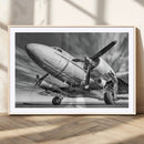 Vintage Airplane on Runway Canvas Print by MyGreatCanvas | Canvas Wall Art Prints | Photo Prints & Wall Decor