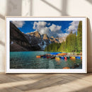 Moraine Lake 3-Panel Wall Art, Majestic Mountain and Lake by MyGreatCanvas | Canvas Wall Art Prints | Photo Prints & Wall Decor
