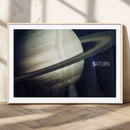 Framed Saturn Wall Art Canvas Print