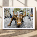 Charging Bull Wall Art Canvas Print