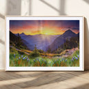 Mountain and Spring Wall Art Canvas Print