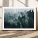 Misty Forest Wall Art – Serene Green Landscape Canvas Print, by MyGreatCanvas | Canvas Wall Art Prints | Photo Prints & Wall Decor