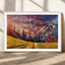 Mountain and Daylight Red Sunset Wall Art Canvas Print by MyGreatCanvas | Canvas Wall Art Prints | Photo Prints & Wall Decor