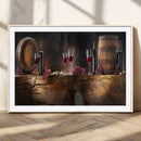 Wine and Barrels Wall Art Canvas Print by MyGreatCanvas | Canvas Wall Art Prints | Photo Prints & Wall Decor