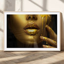 Gold and Women Wall Art Canvas Print by MyGreatCanvas | Canvas Wall Art Prints | Photo Prints & Wall Decor