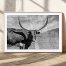 Cattle Wall Art Longhorn Cow Canvas Print