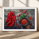 Red Pepper Kitchen and Restaurant Wall Wall Art, Red Pepper by MyGreatCanvas | Canvas Wall Art Prints | Photo Prints & Wall Decor