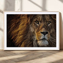 Mighty Lion Wall Art Canvas Print – Majestic Animal Portrait by MyGreatCanvas | Canvas Wall Art Prints | Photo Prints & Wall Decor