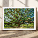 Majestic Oak Tree Wall Art – Serene Nature Canvas Print with