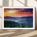 Mountain and Sunset Wall Art Canvas Print by MyGreatCanvas | Canvas Wall Art Prints | Photo Prints & Wall Decor