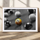 Wall Art Pool Table and Balls Canvas Print by MyGreatCanvas | Canvas Wall Art Prints | Photo Prints & Wall Decor