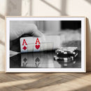 Aces Poker Art Poker Game Wall Art Canvas Print by MyGreatCanvas | Canvas Wall Art Prints | Photo Prints & Wall Decor