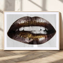 Close Up Lips Wall Art Canvas Print