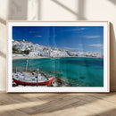 Santorini Wall Art Canvas Print