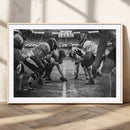 American Football Wall Art Canvas Print Framed Stadium Sport