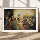 Last Supper Wall Art Canvas Print, Framed Jesus Painting Art