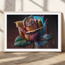 Abstract Rose Wall Art Canvas Print