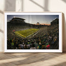 Oregon Stadium Canvas Wall Art - Captivating Game Day Scene