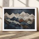 Rustic Mountain Landscape Wall Art Canvas Print – Framed 3D