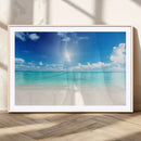 Blue Ocean Wall Art Canvas Print - Tranquil Ocean Paradise