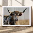 Texas Bull Longhorn Wall Art Canvas Print for Farm House by MyGreatCanvas | Canvas Wall Art Prints | Photo Prints & Wall Decor