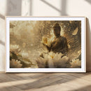 Golden Buddha Wall Art | Yoga Room Decor and Meditation Room by MyGreatCanvas | Canvas Wall Art Prints | Photo Prints & Wall Decor