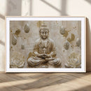 Serene Buddha Wall Art | Yoga Room Decor and Meditation Wall