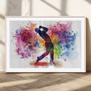 Colorful Golfer Swing Wall Art Canvas Print - Ready to Hang, by MyGreatCanvas | Canvas Wall Art Prints | Photo Prints & Wall Decor