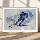 Hockey Player Wall Art Canvas Print - Sports-Inspired