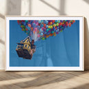 Carl Fredricksen, Up Movie Wall Art, Balloons Wall Art, Air