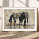 Chinese Style Abstract Black Horses Wall Art Canvas Print - by MyGreatCanvas | Canvas Wall Art Prints | Photo Prints & Wall Decor