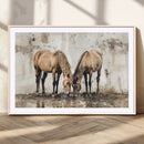 Vintage Horses Wall Art | Ready to Hang and Framed Triptych by MyGreatCanvas | Canvas Wall Art Prints | Photo Prints & Wall Decor