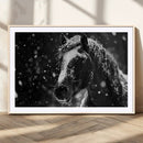Winter Horse Wall Art | Black and White Horse Print | Ready by MyGreatCanvas | Canvas Wall Art Prints | Photo Prints & Wall Decor