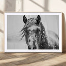 Western Wall Art | Black and White Winter Horse Wall Art | by MyGreatCanvas | Canvas Wall Art Prints | Photo Prints & Wall Decor