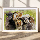 Curious Cows Farmhouse Wall Art | Ready to Hang and Framed by MyGreatCanvas | Canvas Wall Art Prints | Photo Prints & Wall Decor