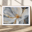White and Gold Floral Canvas Wall Art - Framed and Ready to by MyGreatCanvas | Canvas Wall Art Prints | Photo Prints & Wall Decor