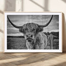 Scottish Highland Cow Wall Art Canvas Print | Ready to Hang