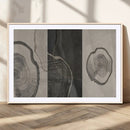 Minimalist Tree Rings Wall Art | Modern Abstract Canvas