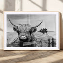 Scottish Highland Cow Wall Art | Rustic Farmhouse Décor |