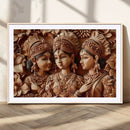 Indian Woman Statue Wall Art Canvas Print