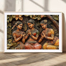 Indian Woman Statue Wall Art Canvas Print