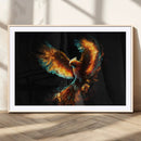 Fiery Phoenix Canvas Print | Ready to Hang Wall Art | Bold